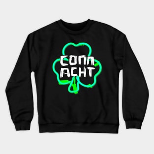 Connacht, Paddy's Day Irish Shamrock Crewneck Sweatshirt